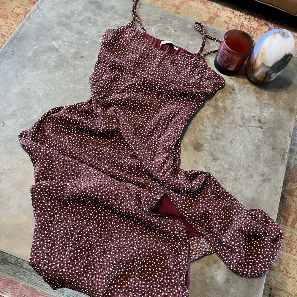 Abercrombie Spotted Midi Dress